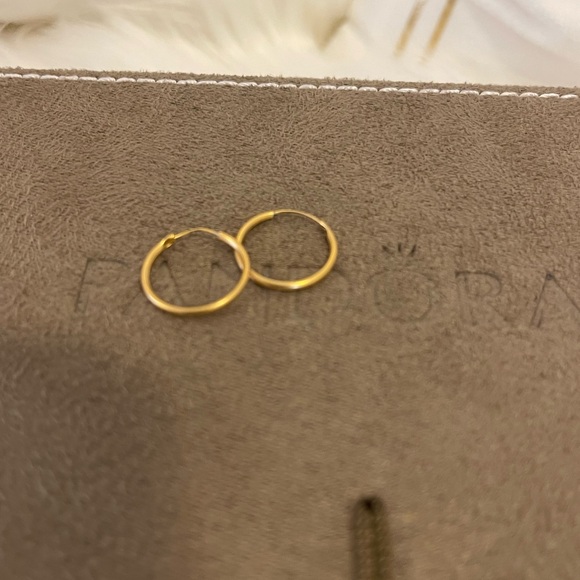 non brand Jewelry - Small Classic 925s in Gold overlay Hoop Earrings